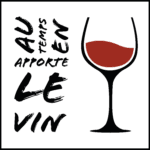 Logo au temps en apport le vin, votre partenaire de vins en ligne en Belgique